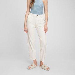 Gap High Rise Barrel Jeans with Washwell